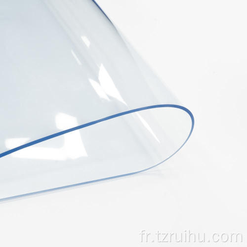 Tapis de plaque de cristal givré transparent